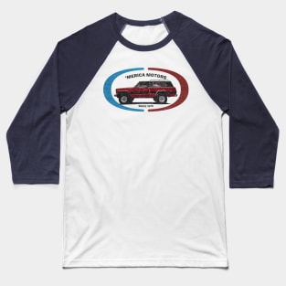 Merica Motors - Distressed for Lights Baseball T-Shirt